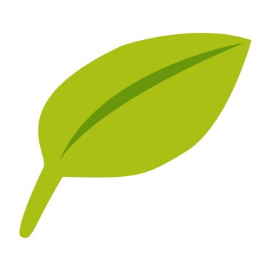 El çizimi sonbahar yaprağı beyaz arka planda izole. Sarımsı yeşil. Karikatür tarzı. Botanik çizimi. Doğa ve ekoloji. Şablonlar, kartpostallar, hatıra defterleri, baskılar ve kalıplar için