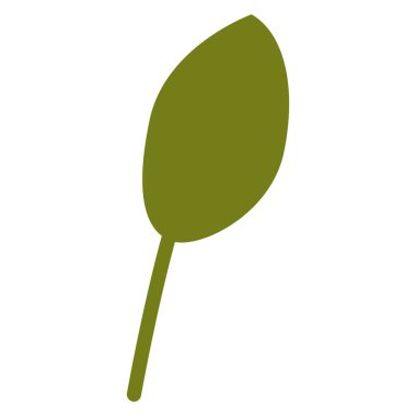 El çizimi sonbahar yaprağı beyaz arka planda izole. Zeytin yeşili. Karikatür tarzı. Botanik çizimi. Doğa ve ekoloji. Şablonlar, kartpostallar, hatıra defterleri, baskılar ve kalıplar için