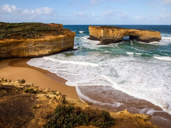 Lodon Köprüsü Great Ocean Road Avustralya Boyunca Ünlü Simgesel Yapı — Stok fotoğraf