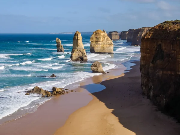 Oniki Havariler Great Ocean Road Avustralya Boyunca Ünlü Simgesel Yapı — Stok fotoğraf