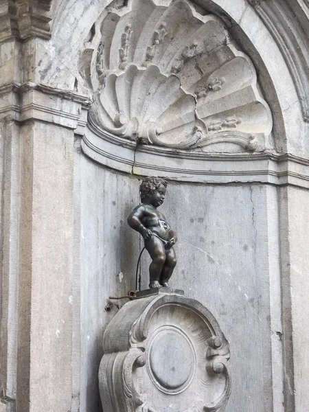 Manneken Pis in Belgium — Stock Photo, Image