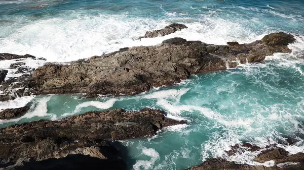 Céu Mar Terra Reúnem Para Formar Uma Paisagem Maravilhosa — Fotografia de Stock