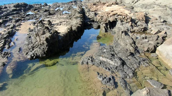 Havet Visar Sin Prakt Vid Solnedgången — Stockfoto