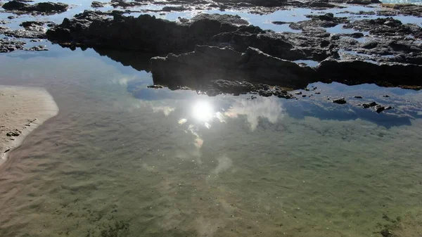 Okyanus Gün Batımında Ihtişamını Gösteriyor — Stok fotoğraf