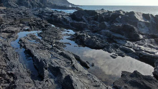 Havet Visar Sin Prakt Vid Solnedgången — Stockfoto