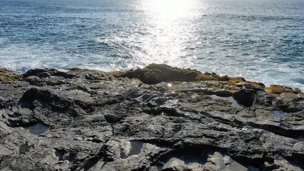 Costa Atlántica Desde Las Montañas Acantilados — Foto de Stock