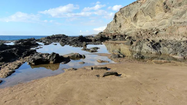 Côte Atlantique Depuis Les Montagnes Les Falaises — Photo