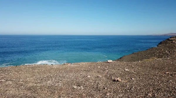 Côte Atlantique Depuis Les Montagnes Les Falaises — Photo