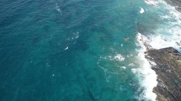 Côte Atlantique Depuis Les Montagnes Les Falaises — Photo