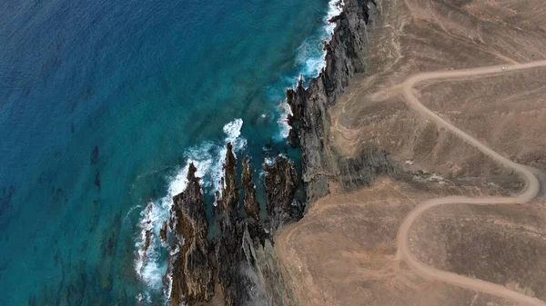 Land Zee Lucht Komen Samen Vormen Dit Prachtige Landschap — Stockfoto