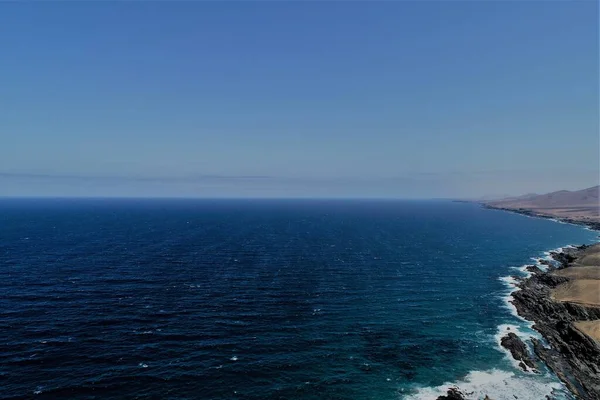 Mer Terrestre Air Réunissent Forment Beau Paysage — Photo