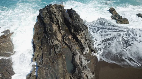 Terra Mar Reúnem Formam Esta Bela Paisagem — Fotografia de Stock