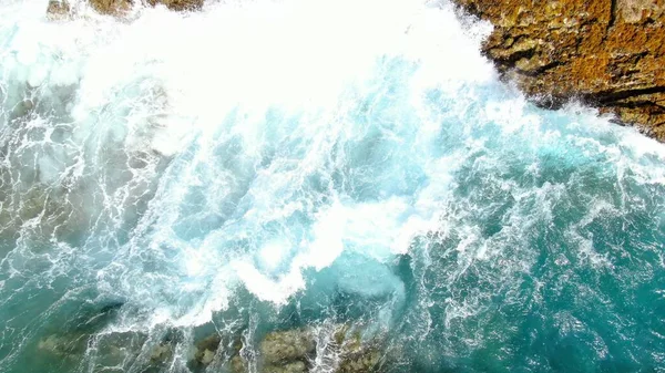 Terra Mar Reúnem Formam Esta Bela Paisagem — Fotografia de Stock