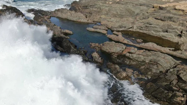 Terra Mar Reúnem Formam Essas Belas Paisagens — Fotografia de Stock