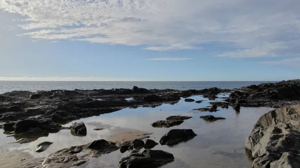 Terra Mar Reúnem Formam Essas Belas Paisagens — Fotografia de Stock