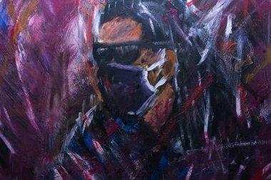 Resmim koruyucu maskeli bir kız.