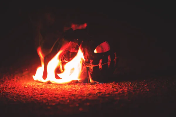 Apocalisse Halloween Anguria Verde Cenere Calore — Foto Stock