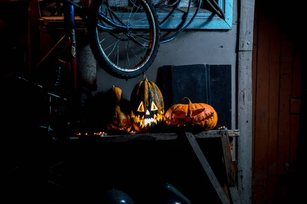 Halloween Apocalipse Abóbora Laranja Cinzas Calor — Fotografia de Stock