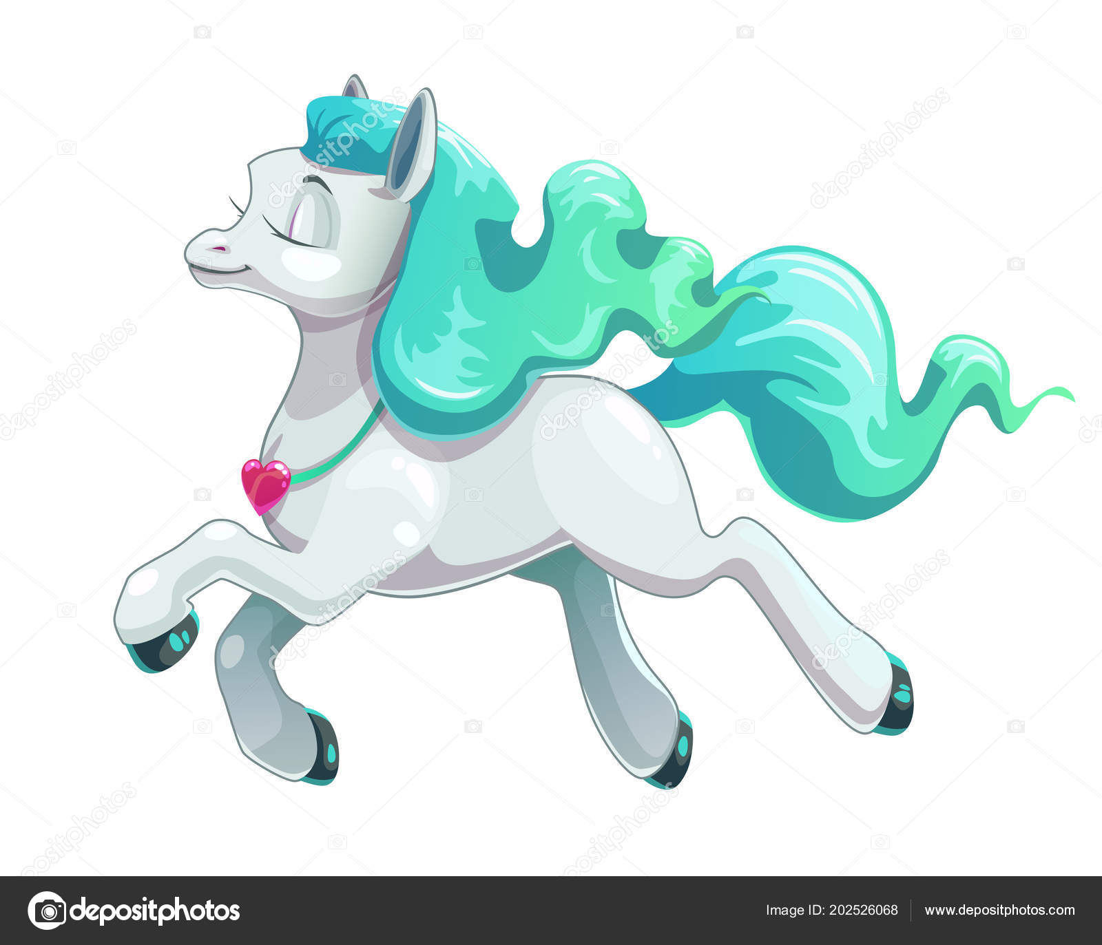 Lille sød tegneserie flyvende hvid hest ikon . Stockvektor af ©lilu330  202526068, image size:1600x1373