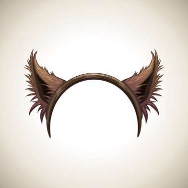 Kurt adam veya kurt kulakları, saç bandı, Cadılar Bayramı kostüm elemanı.