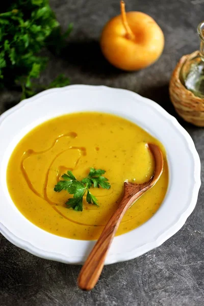 Sahnesuppe Aus Rüben Und Karotten Gesunde Gesunde Hausgemachte Lebensmittel — Stockfoto