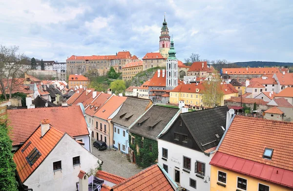 Vue Ville Historique Cesky Krumlov République Tchèque — Photo