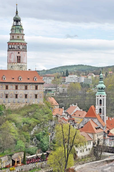 Cesky Krumlov Tower Tower Latran Cesky Krumlov Cseh Köztársaság — Stock Fotó