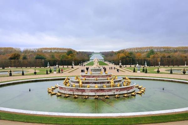 Fonte Latona Parterre Palácio Versalhes Chteau Versailles Paris — Fotografia de Stock