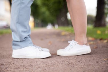 Romantik tarih, Lovers yakın çekim bacaklar