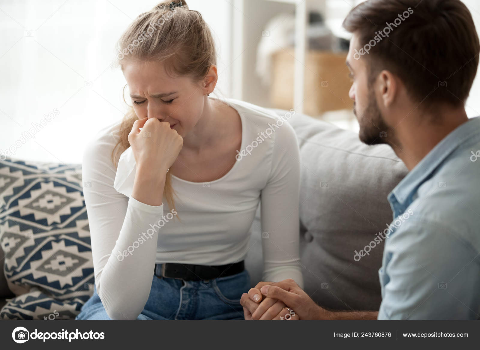 Man Comforting Woman Man Comforting Woman