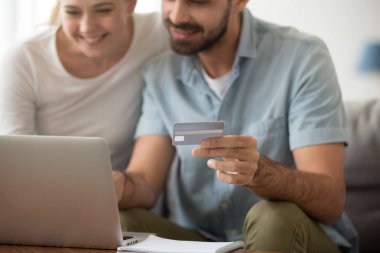Kredi kart kavramı, internet alış çift ile online alışveriş