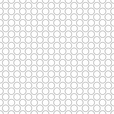 Yatay ve dikey daire çizgili beyaz arka planda retro tarzı ile Dikişsiz soyut desen. Doku. Vektör.