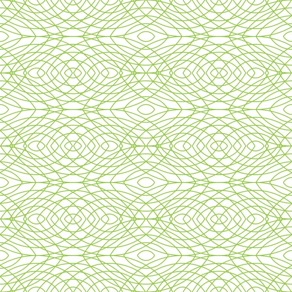 Seamless Geometric Pattern Green Color Made Thin Flat Trendy Linear — Stock Vector