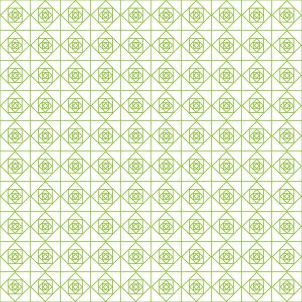 緑の色のシームレスな幾何学的なパターンはフラット トレンディな直線的なスタイルの細い線に成っています 金設計 チェックや小切手 チケット 報酬に影響を与えた セキュリティを透かし ベクトル — ストックベクタ