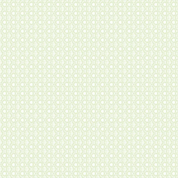 Modello Geometrico Astratto Con Linee Ornamento Verde Bianco Senza Cuciture — Vettoriale Stock
