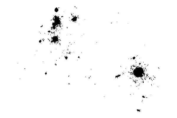 Grainy Grunge Abstract Texture White Background Paint Spray Drop Black — Stock Vector