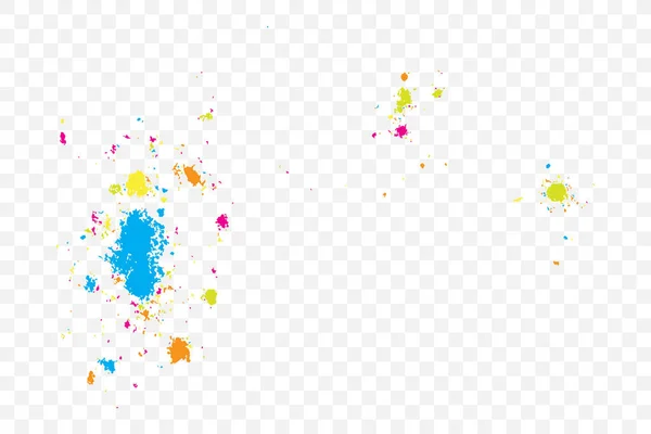 五彩纸屑的爆炸 彩色闪光和洒 粒状抽象假日例证 在透明背景上隔离 多色纹理 — 图库矢量图片