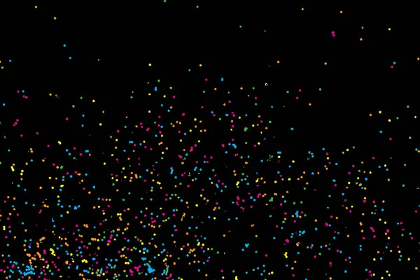 Πολύχρωμο Έκρηξη Της Χαρτοπόλεμος Glitter Χρωματιστά Και Ψεκάζει Εικονογράφηση Κοκκώδη — Διανυσματικό Αρχείο