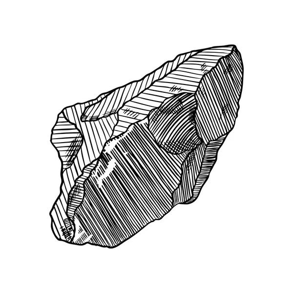 Piatra Pretioasa Diamante Minerale Minerale Pietre Cristal Trase Manual Vector — Vector de stoc