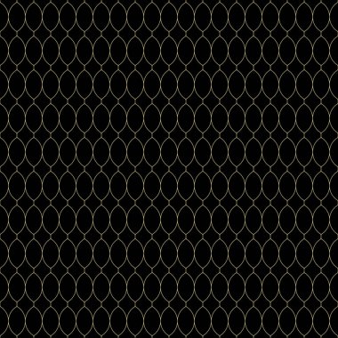 Tekrarlanan geometrik altın formları ile Seamless modeli. Kutsal altın etnik ve kabile satır motifler. Sonsuz süs arka plan. Dijital kağıt, tekstil baskı, sayfa renk örneği. Vektör.