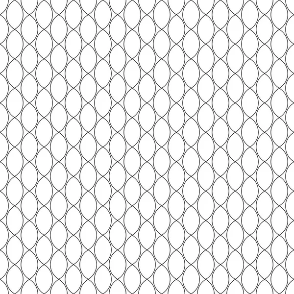 Nahtloses Muster Schwarz Weiße Geometrische Textur Einfarbige Maschen Gitter Oder — Stockvektor