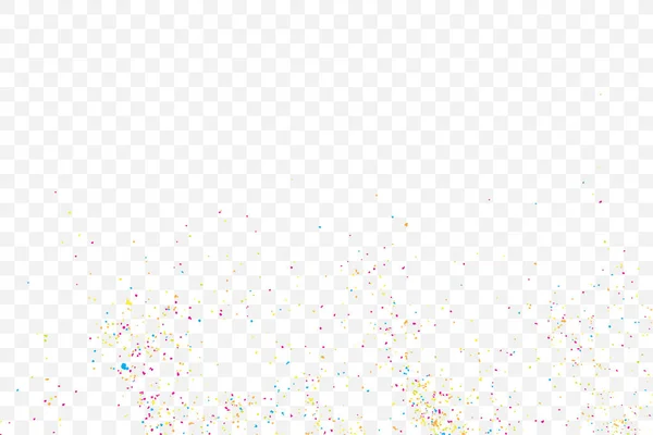 Abstracte Kleur Splash Afbeelding Transparante Achtergrond Kleurrijke Confetti Transparante Achtergrond — Stockvector