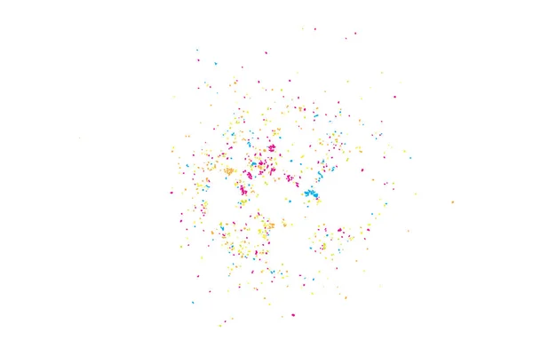 Barevné Konfety Izolovaných Bílém Pozadí Bílé Pozadí Abstraktní Mnoha Barvami — Stockový vektor