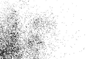 Grenli siyah dokulu ve beyaz arka plan glitter ve sprinkles izole. Sıkıntı kaplaması şeker ve tuz. Grunge tasarım öğeleri. Vektör.