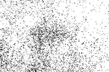 Grunge siyah beyaz kirli doku şablon. Dağınık toz sıkıntı arka plan kaplaması. Gürültü, tahıl, kum, eski kazı-kazan stok görsel etkisi noktalı soyut. Vektör.