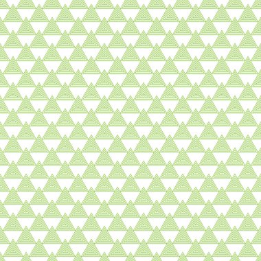 Hatları ile soyut geometrik desen. Kutsal sorunsuz geometri. Edikula, üçgen ve kare. Sonsuz yeşil doku arka plan. Vektör.