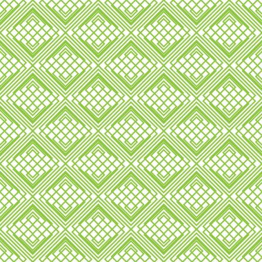 Hatları ile soyut geometrik desen. Kutsal sorunsuz geometri. Edikula, üçgen ve kare. Sonsuz yeşil doku arka plan. Vektör.