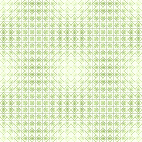 Naadloze Geometrische Patroon Groene Kleur Gemaakt Van Dunne Plat Trendy — Stockvector