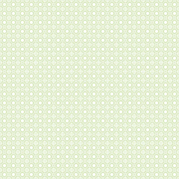 線で抽象的な幾何学模様 緑と白のシームレスな髪飾り 無限の緑の背景 ベクトル — ストックベクタ