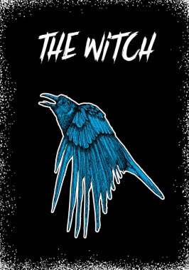 Cadılar Bayramı metin Afiş kartı veya poster siyah. Korkunç ürkütücü el çizimi Cadılar Bayramı tebrik kartı sembolüdür. Vektör.